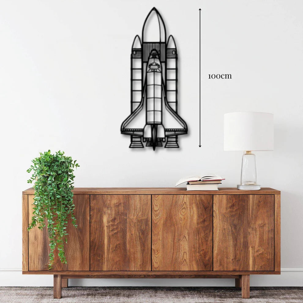ديكور جداري معدني: صاروخ
