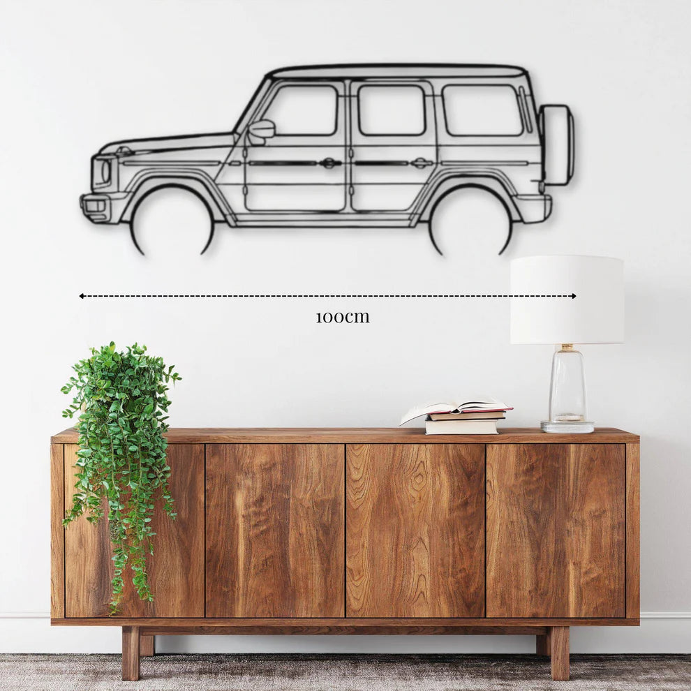 ديكور جداري معدني بزينة سيارة مرسيدس بنز G-Class موديل 2020