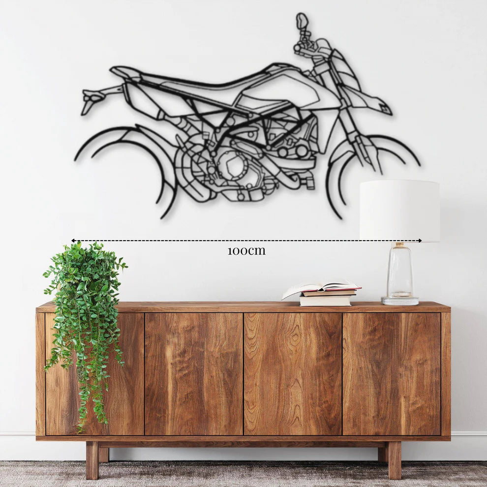RVE950ديكور جداري معدني بزينة دراجة نارية – دوكاتي هايبرموتارد