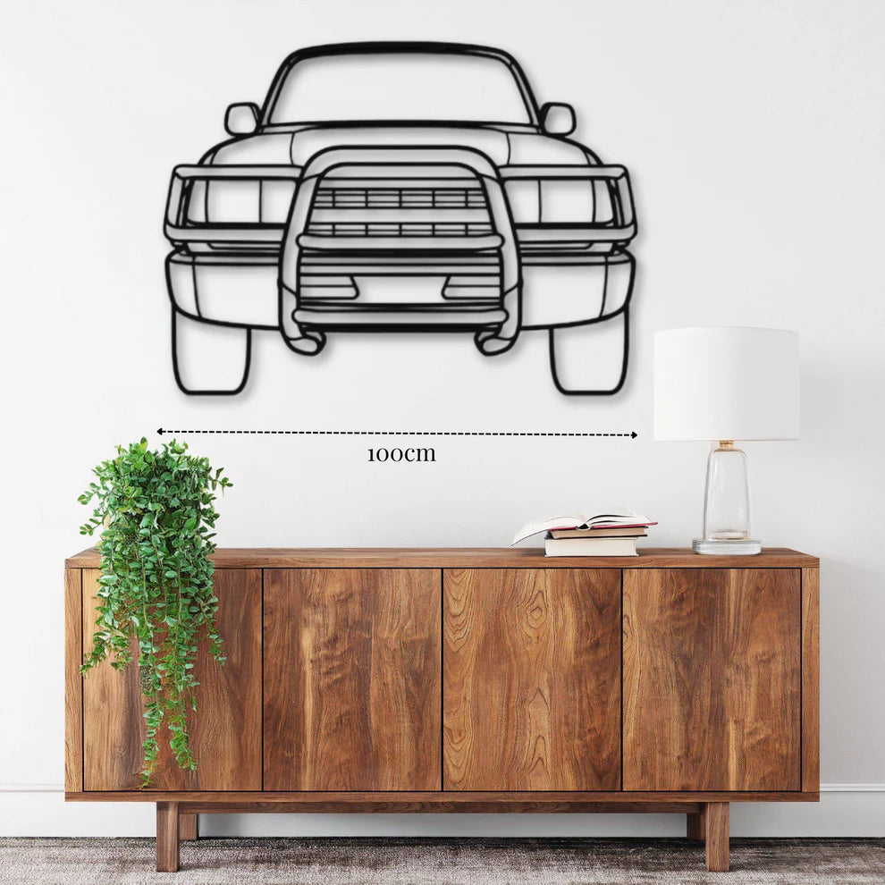 ديكور جداري معدني بزينة سيارة تويوتا لاند كروزر HDJ80