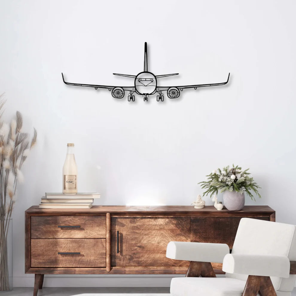 ديكور جداري معدني بزينة طائرة بوينج 737-800NG