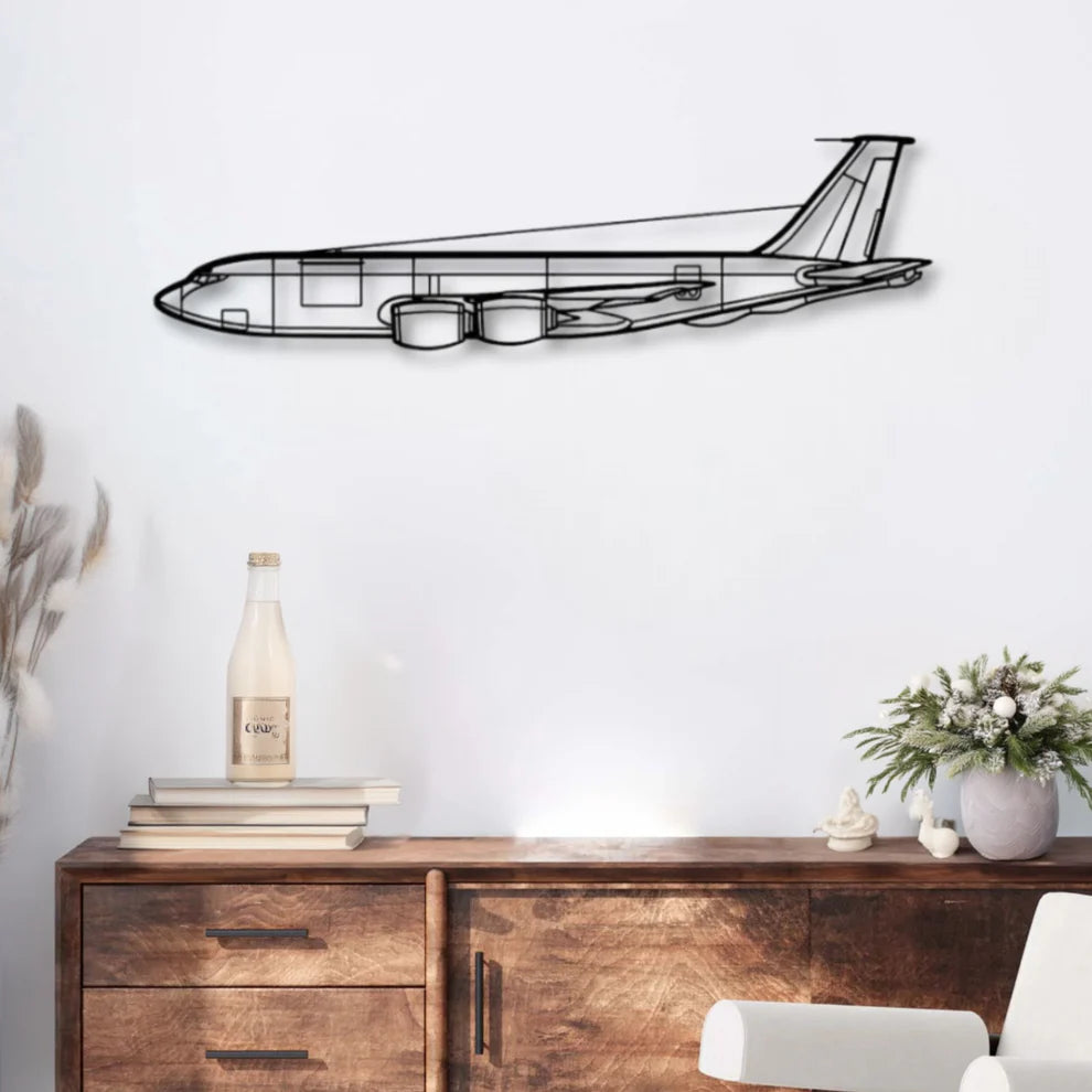 ديكور جداري معدني بزينة طائرة بوينغ KC-135R ستراتوتانكر