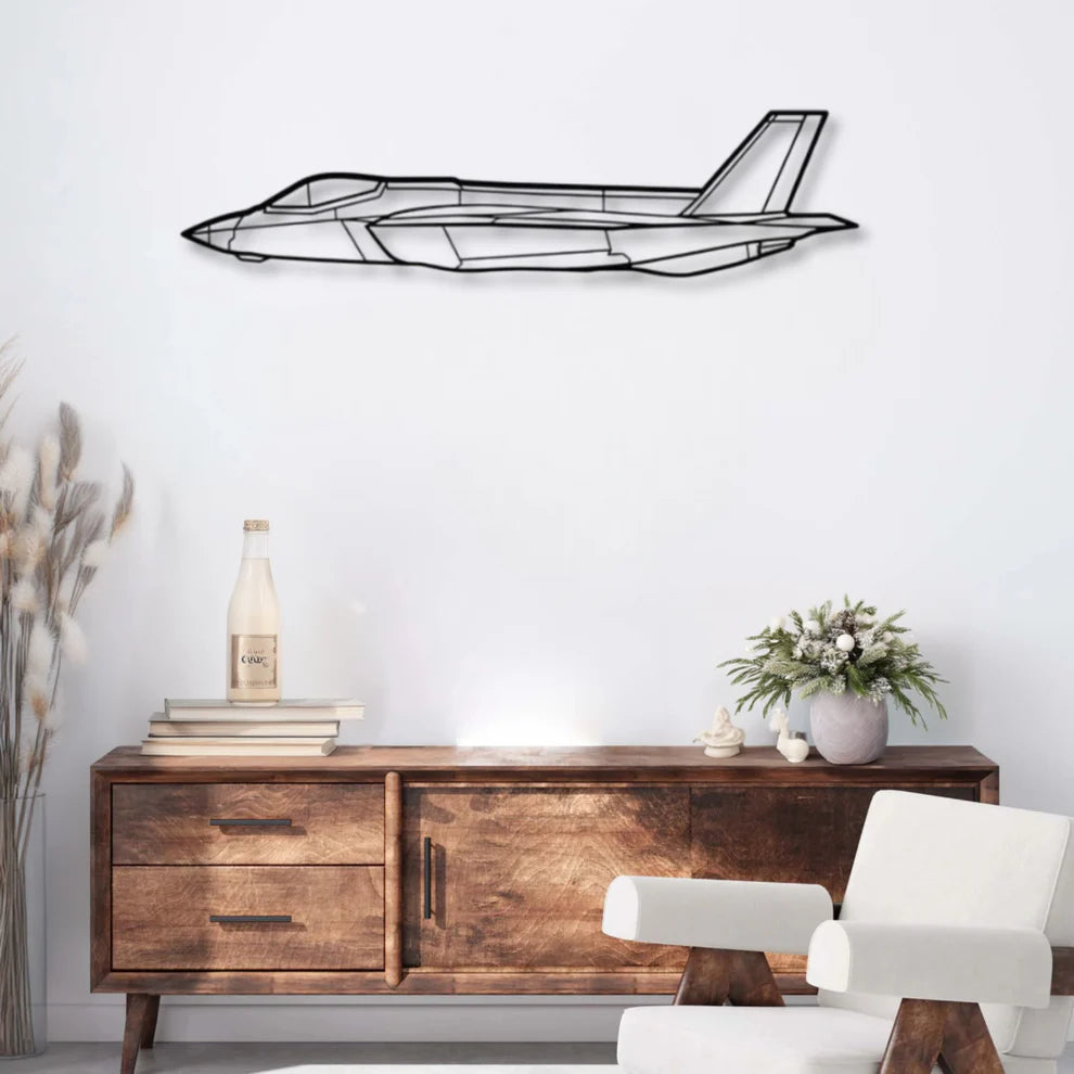 ديكور جداري معدني بزينة طيارة - لوكهيد مارتن F-35A لايتنينغ ىى