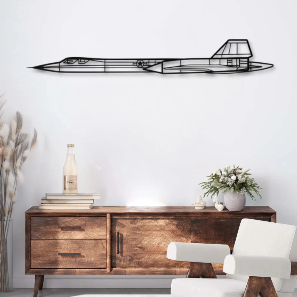 ديكور جداري معدني بزينة طيارة - لوكهيد SR-71 بلاك بيرد