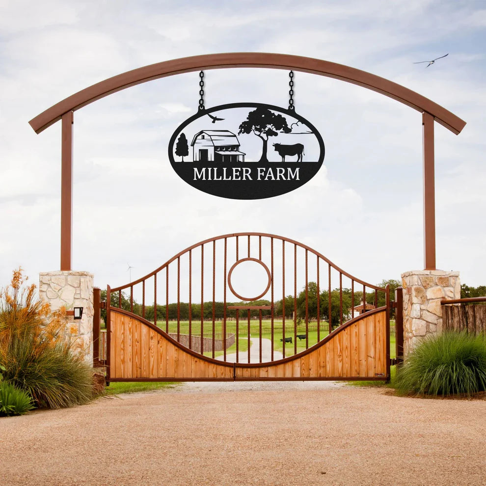 ديكور جداري معدني - مخصص للمزارع