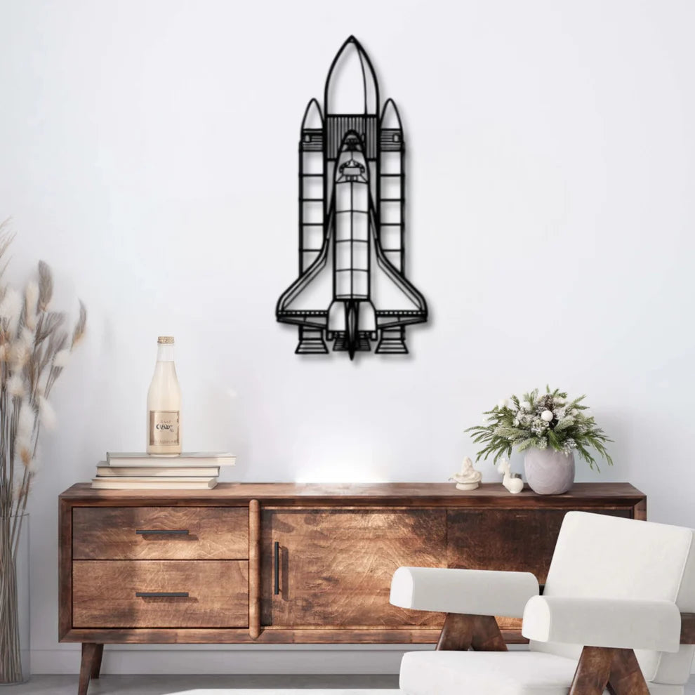 ديكور جداري معدني: صاروخ