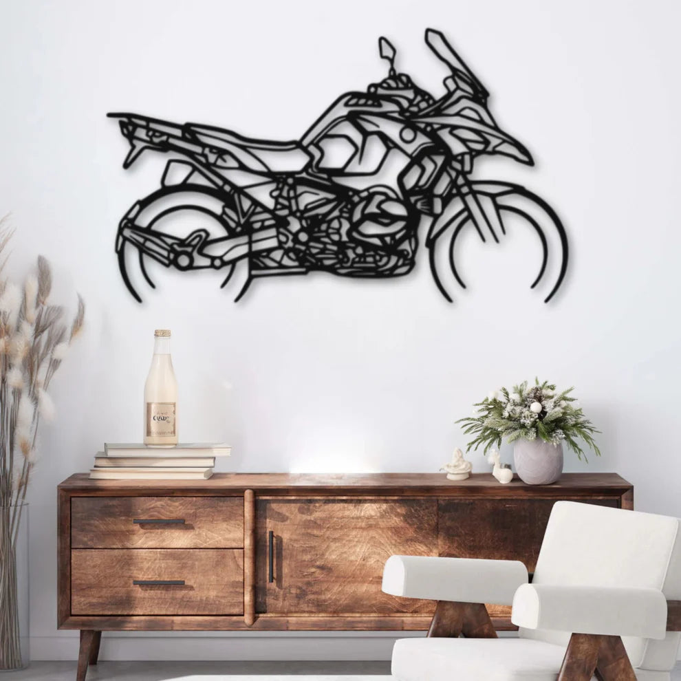 ديكور جداري معدني بزينة دراجة نارية BMW R1250 GS