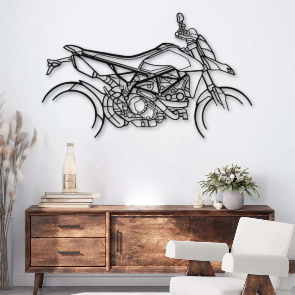 RVE950ديكور جداري معدني بزينة دراجة نارية – دوكاتي هايبرموتارد