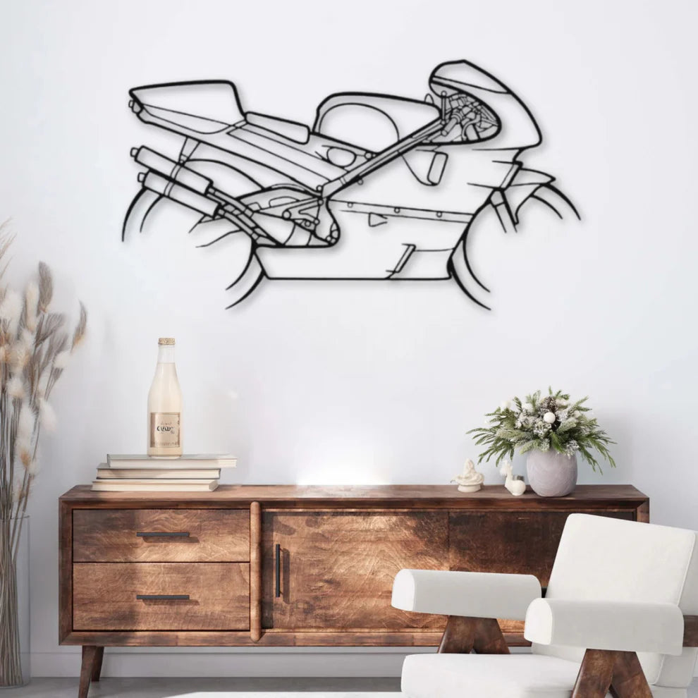 NSR500 ديكور جداري معدني بزينة دراجة نارية – هوندا