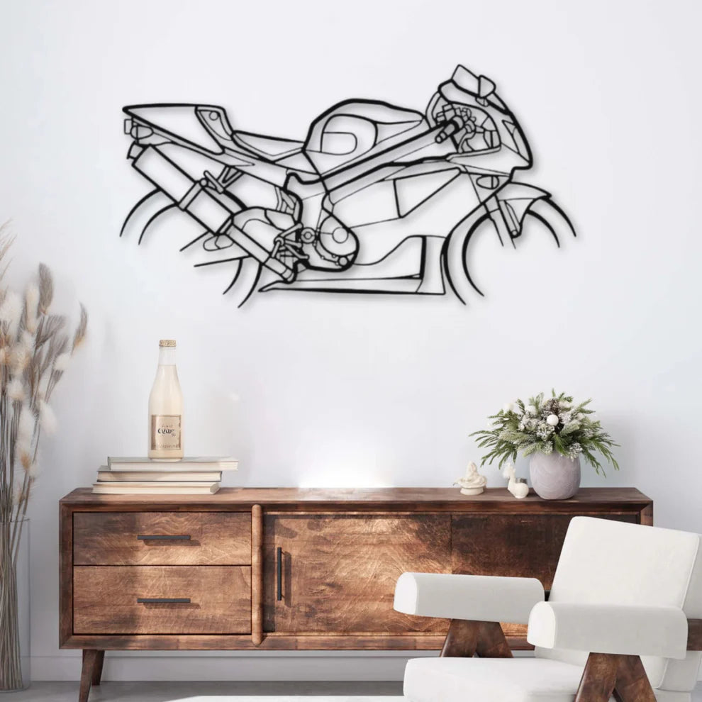 RC51 (2000) ديكور جداري معدني بزينة دراجة نارية – هوندا