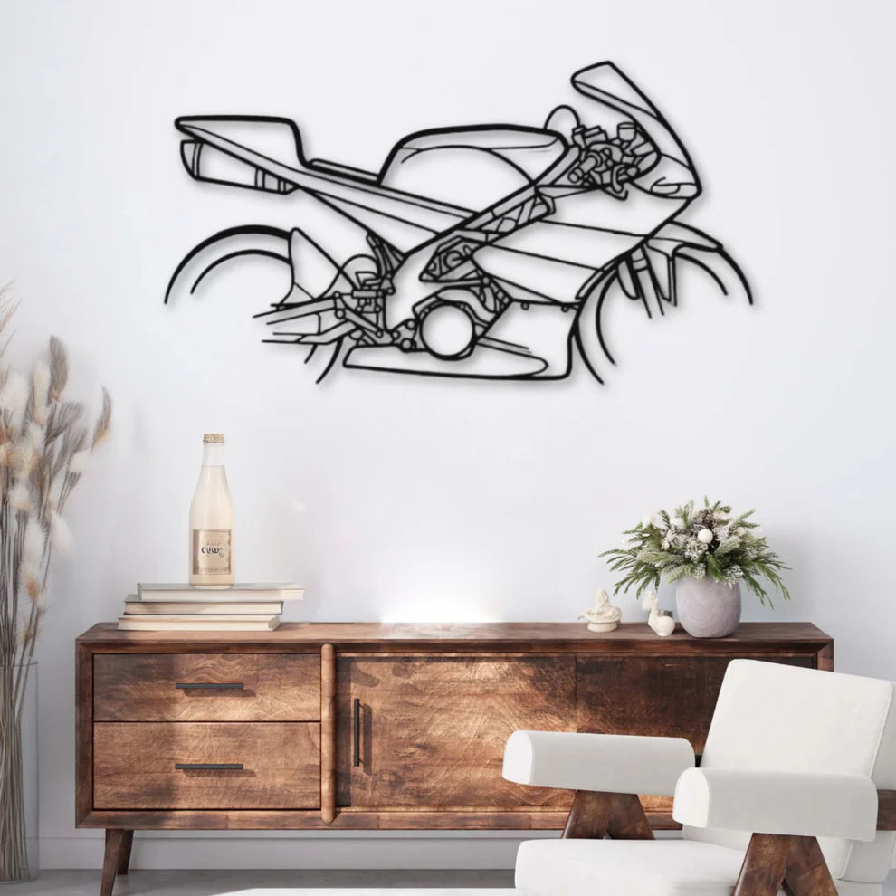 RRV4502 (2008)-ديكور جداري معدني بزينة دراجة نارية