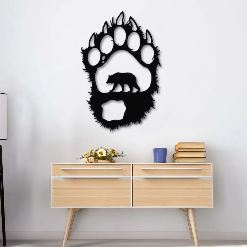 ديكور جداري معدني - بزينة على شكل مخلب الدب