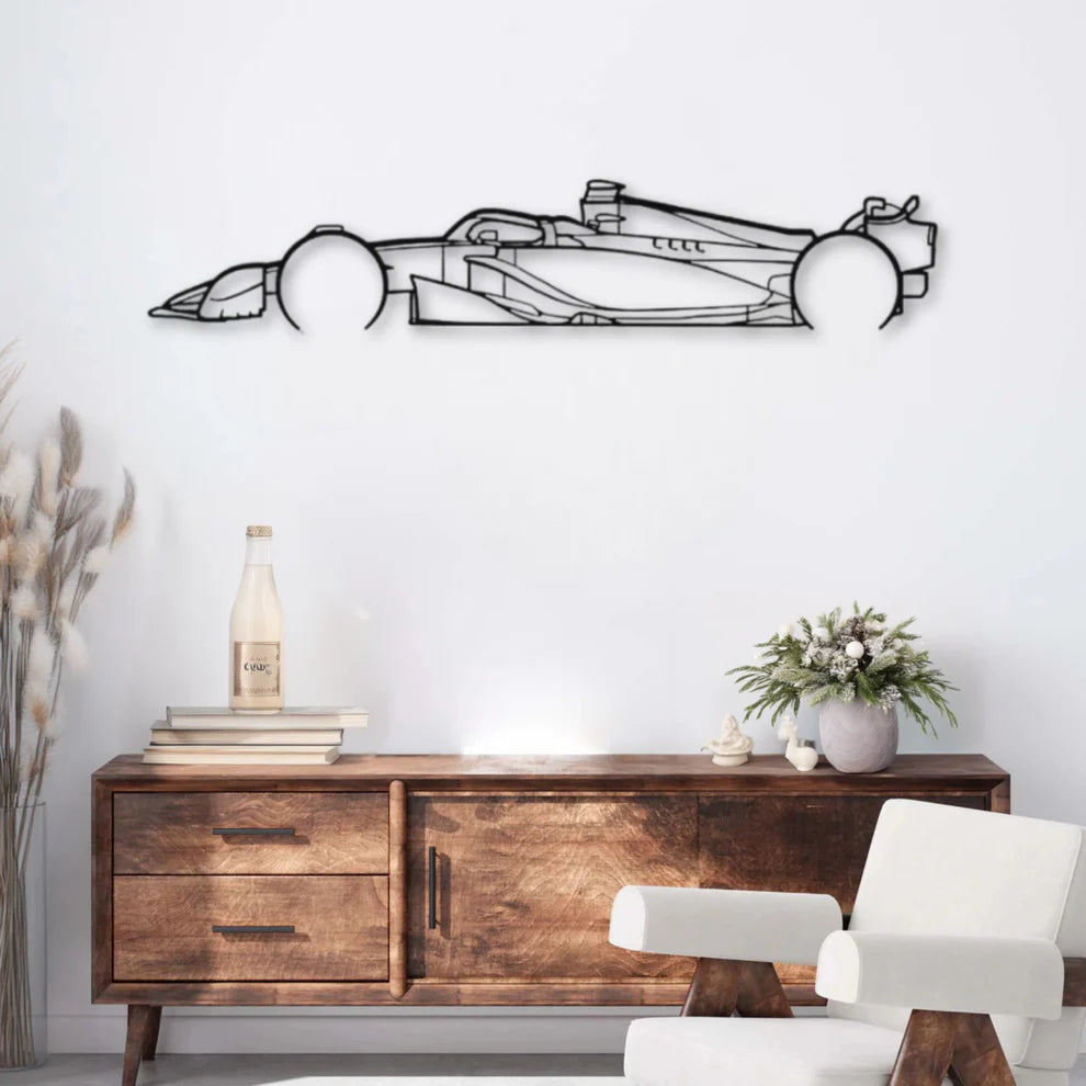 ديكور جداري معدني بزينة سيارة فيراري SF-24 (تفاصيل دقيقة)