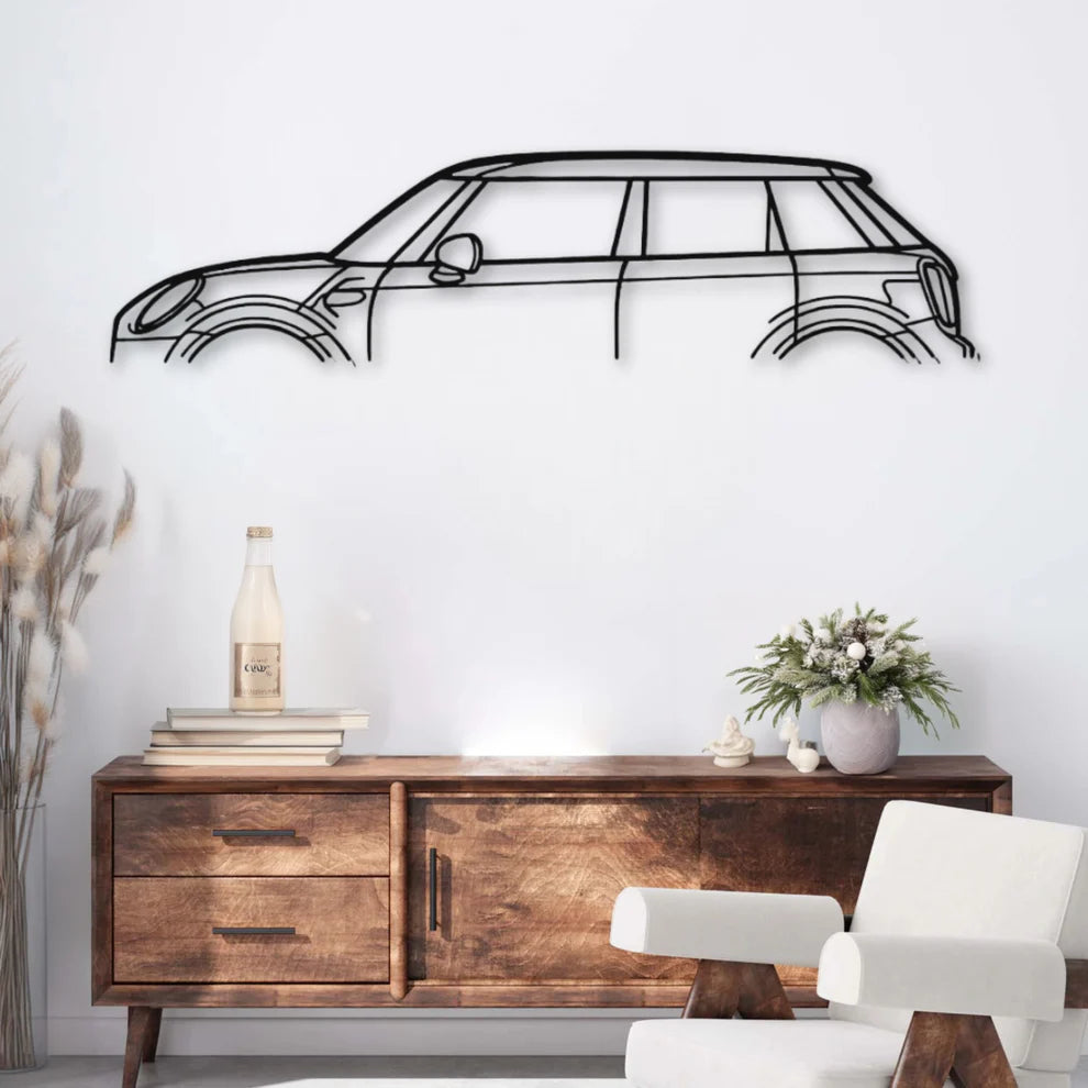 ديكور جداري معدني بزينة سيارة 4X4 الجميلة