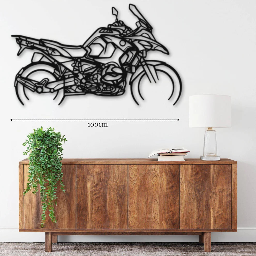 ديكور جداري معدني بزينة دراجة نارية BMW R1250 GS