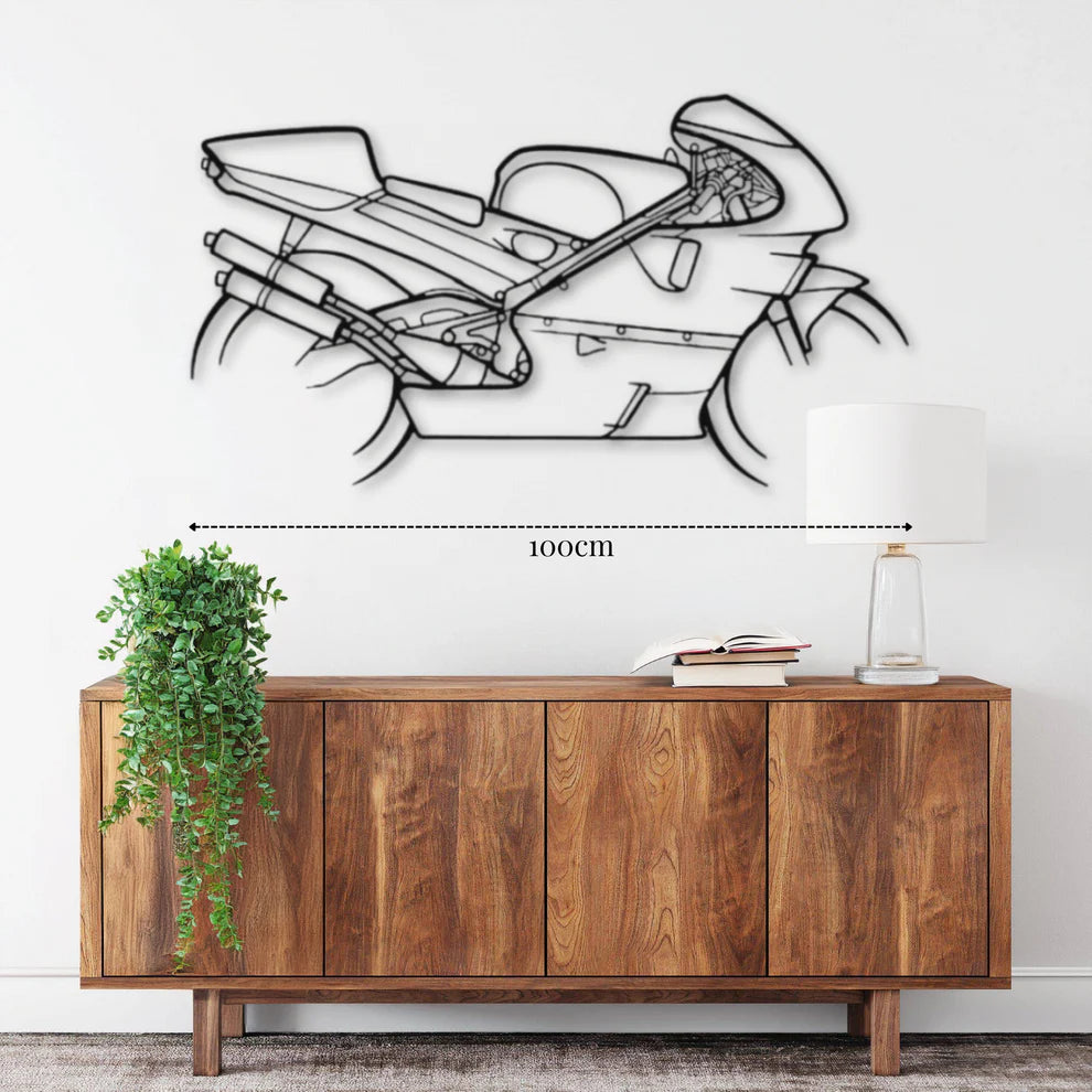 NSR500 ديكور جداري معدني بزينة دراجة نارية – هوندا