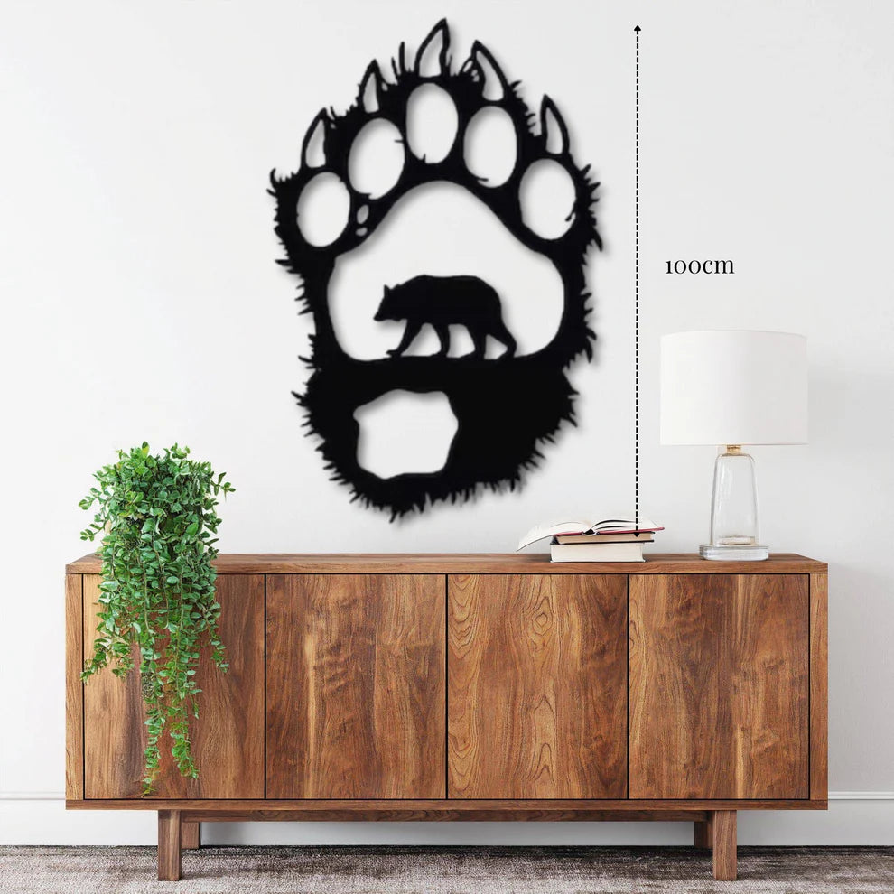 ديكور جداري معدني - بزينة على شكل مخلب الدب