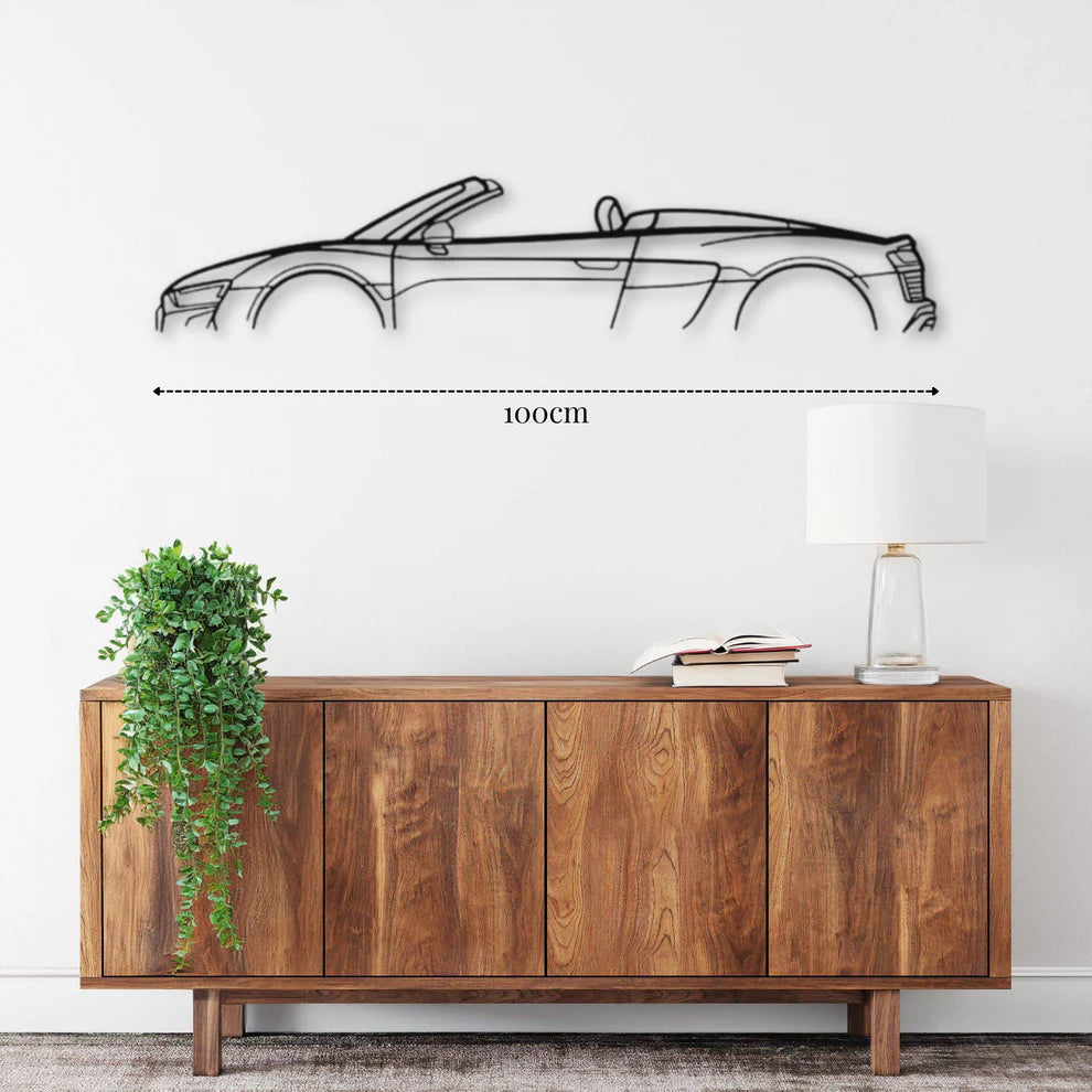 ديكور جداري معدني بزينة سيارة أودي R8 سبايدر Mk2