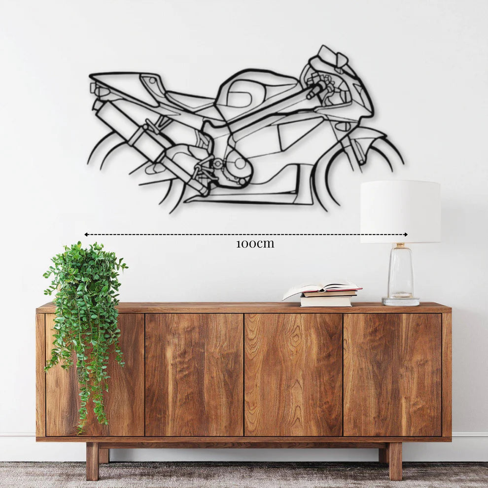 RC51 (2000) ديكور جداري معدني بزينة دراجة نارية – هوندا
