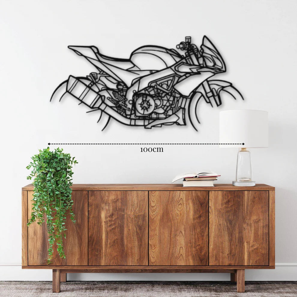 ديكور جداري معدني بزينة لدراجة نارية أبريليا توونو V4 1100 موديل 2018