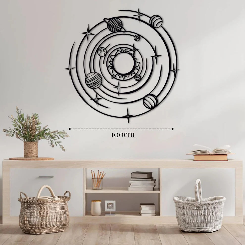 ديكور جداري معدني  بزينة تصميم الكون