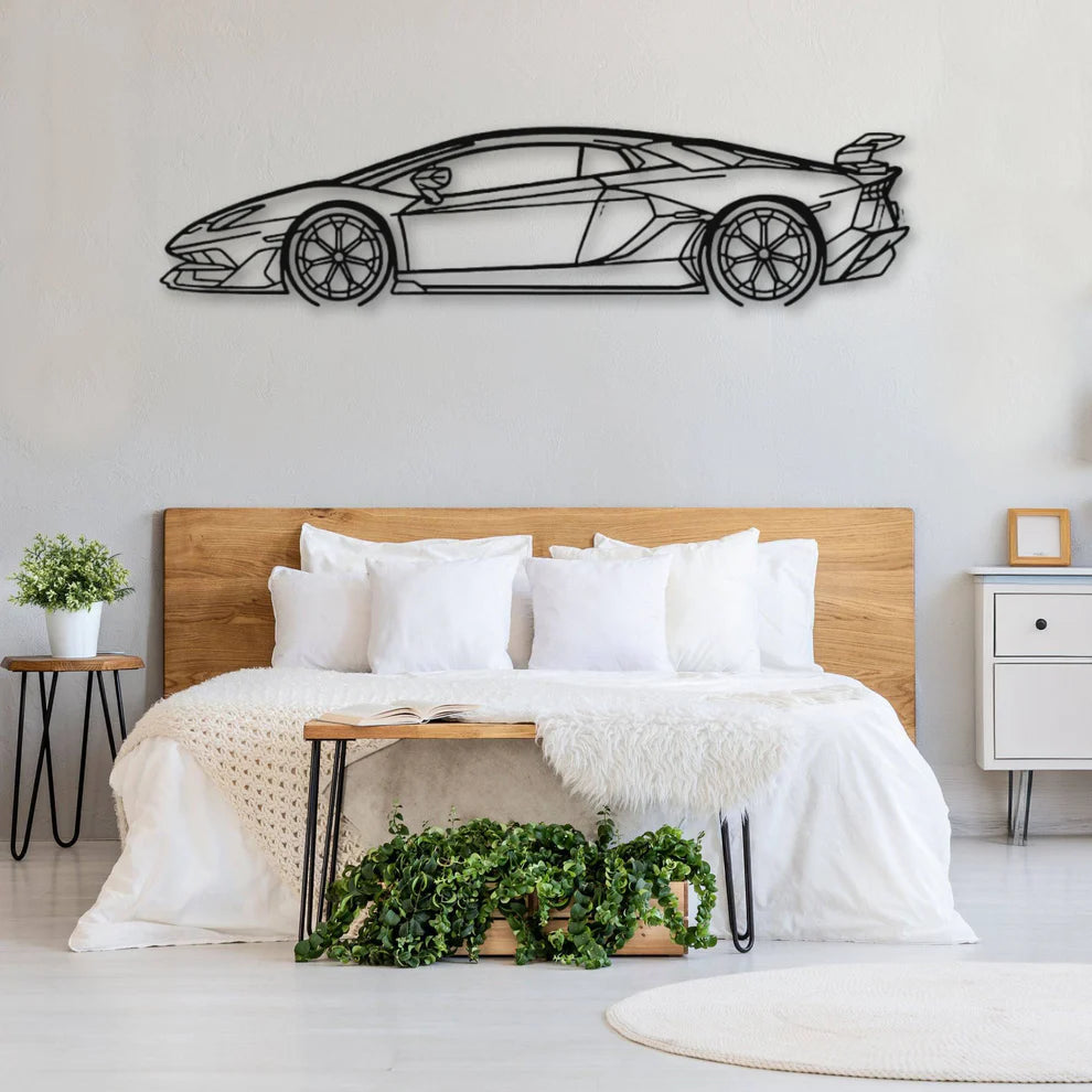 ديكور جداري معدني بزينة سيارة بإختصاصك