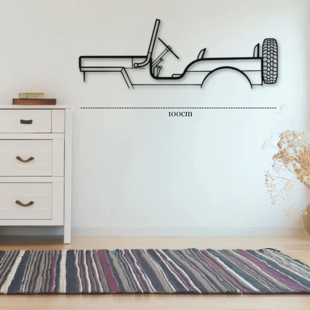 ديكور جداري معدني بزينة سيارة بإختصاصك