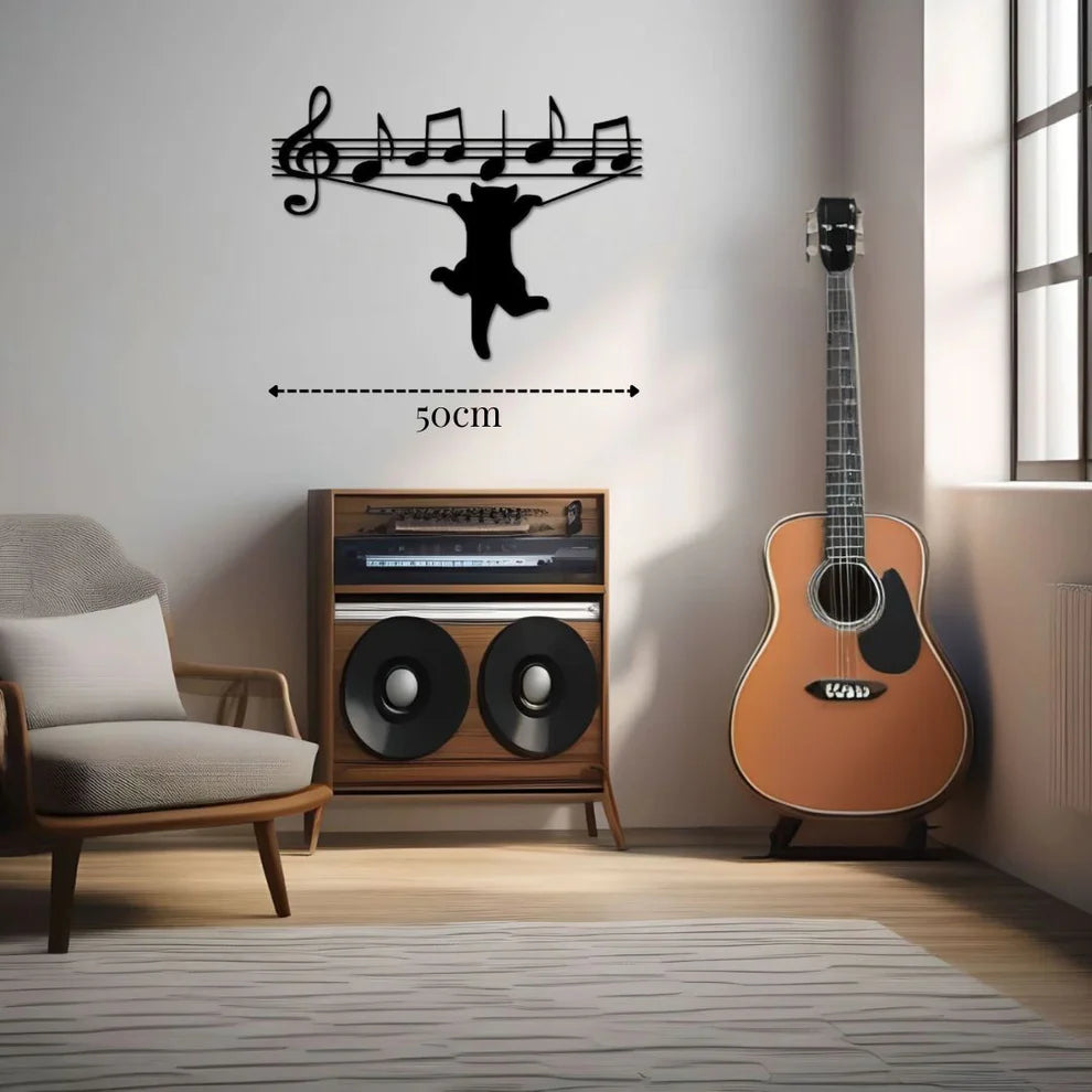 ديكور جداري معدني - بزينة سرب رنة القط