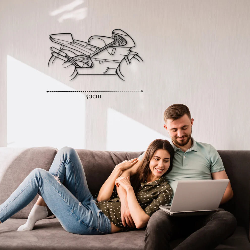 NSR500 ديكور جداري معدني بزينة دراجة نارية – هوندا