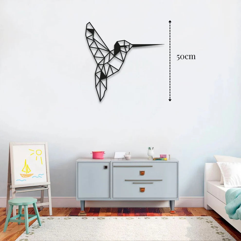 ديكور جداري معدني - بزينة طائر الطنان