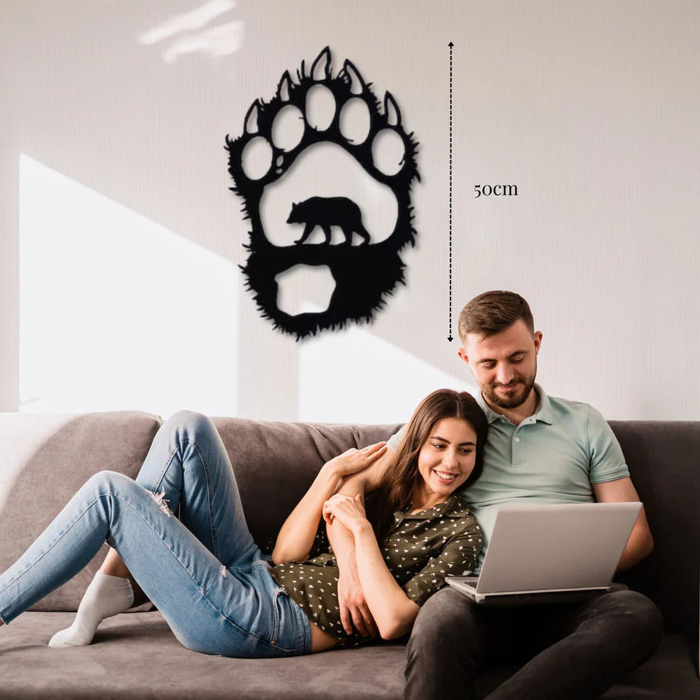 ديكور جداري معدني - بزينة على شكل مخلب الدب