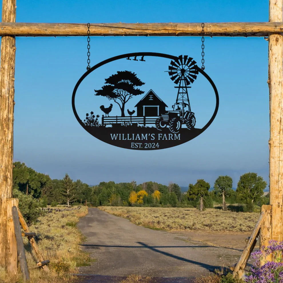 ديكور جداري معدني - مخصص للمزارع