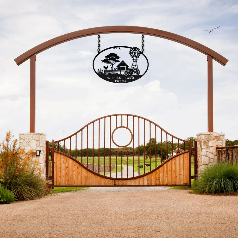 ديكور جداري معدني - مخصص للمزارع