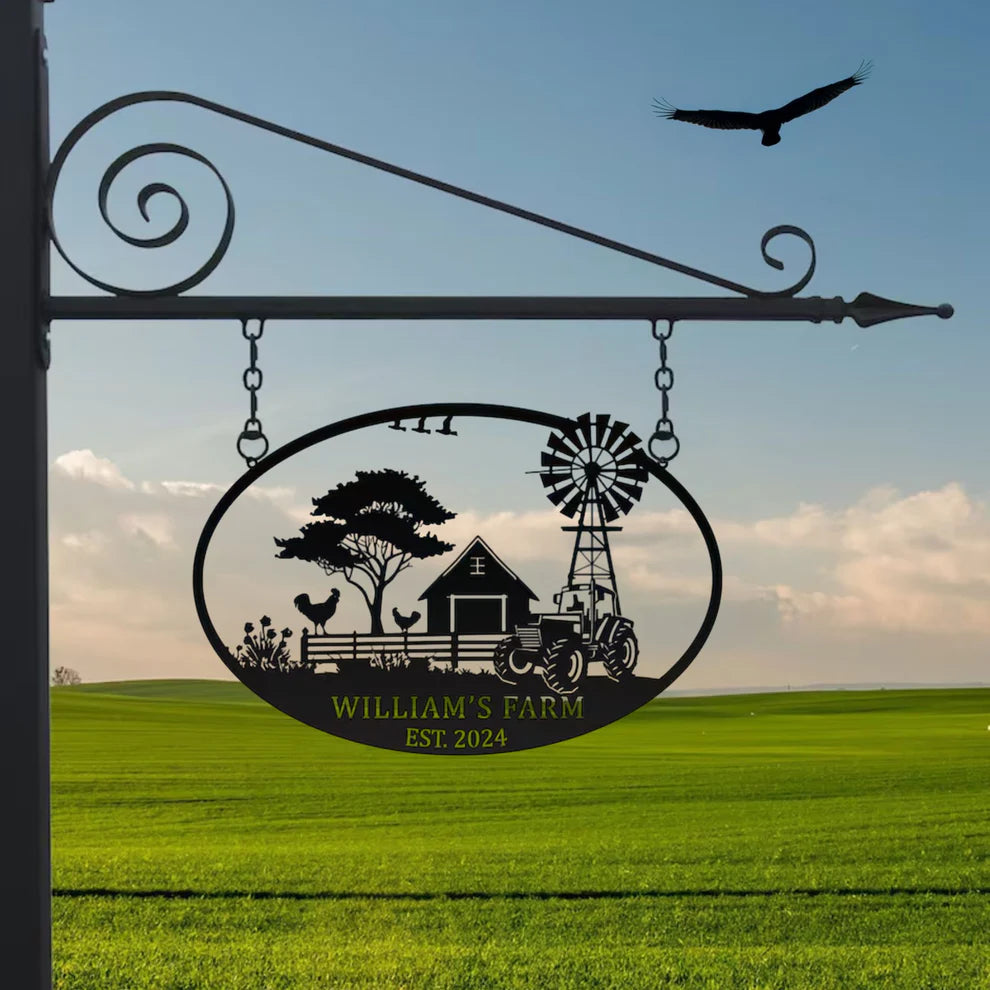 ديكور جداري معدني - مخصص للمزارع