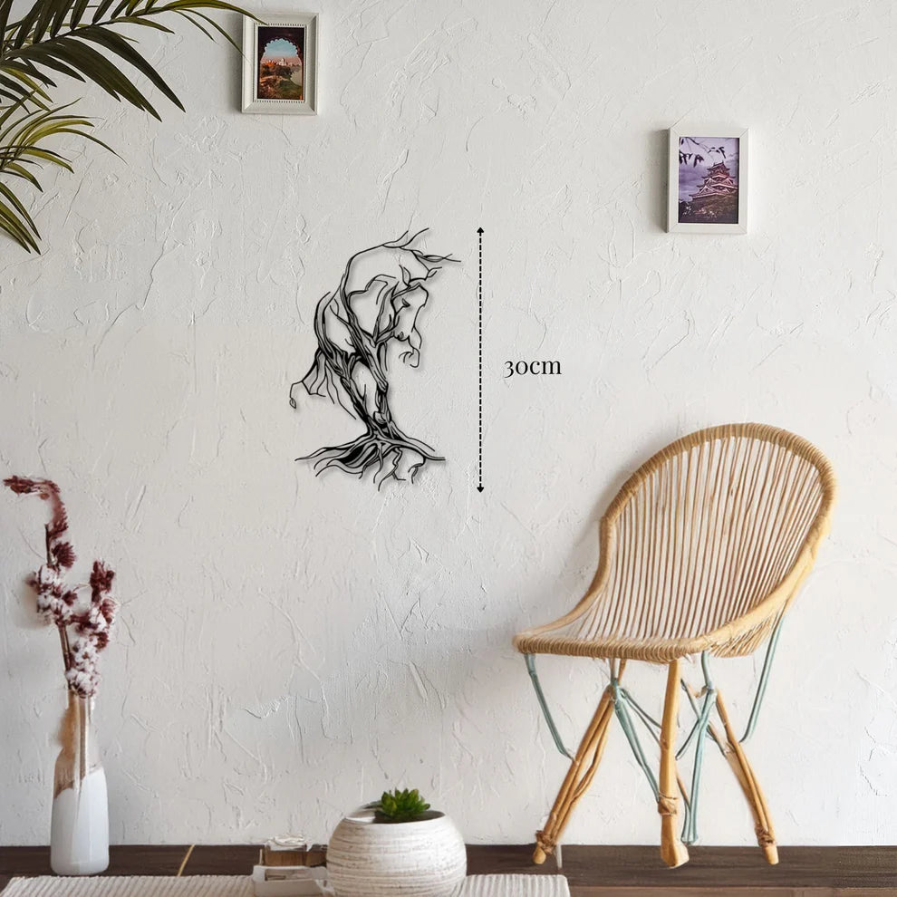 ديكور جداري معدني - بزينة الحصان مصنوع من الجدران