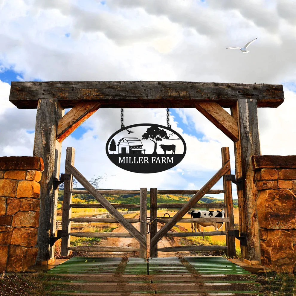 ديكور جداري معدني - مخصص للمزارع