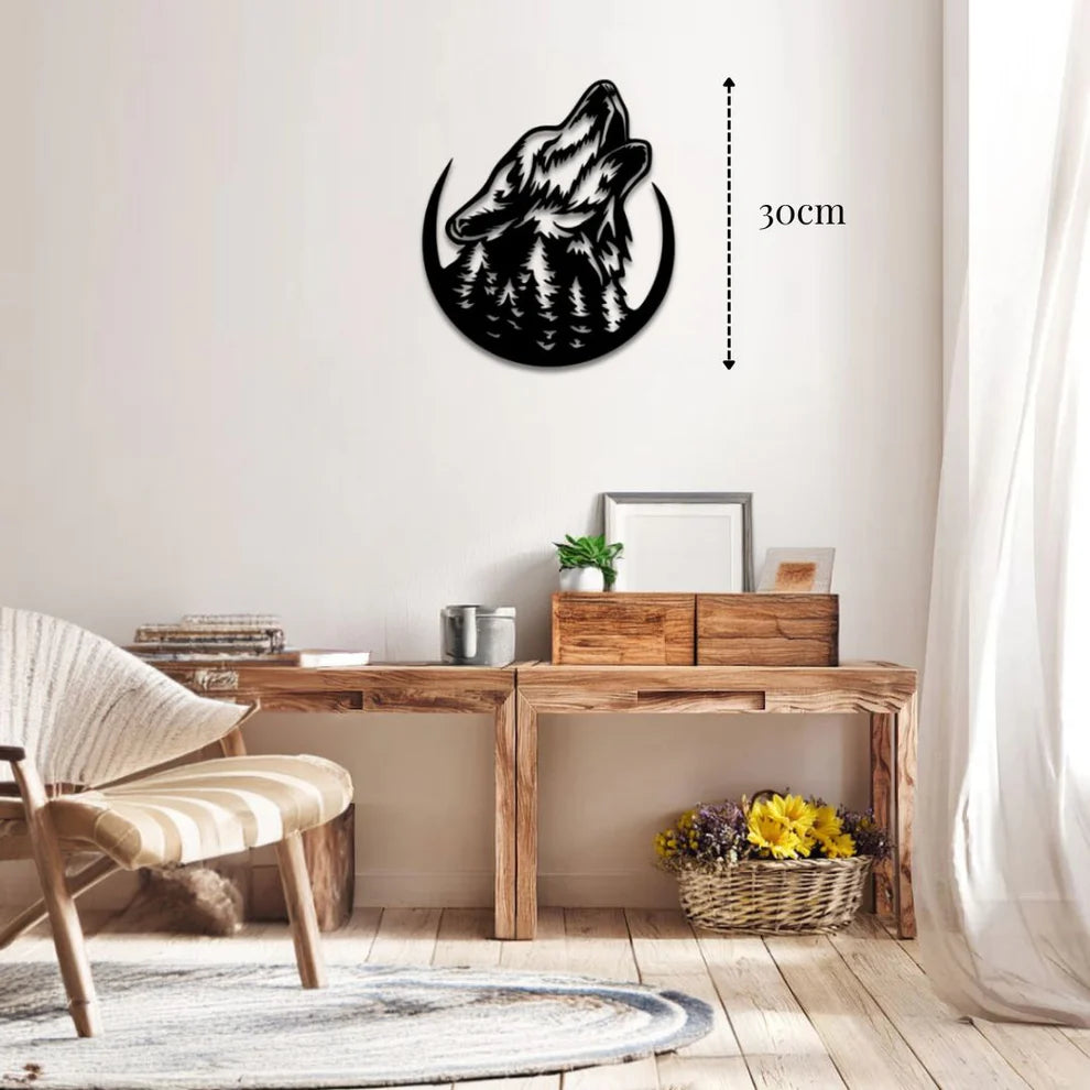 ديكور زينة حائط على شكل ذئب
