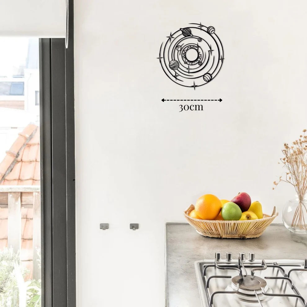 ديكور جداري معدني  بزينة تصميم الكون