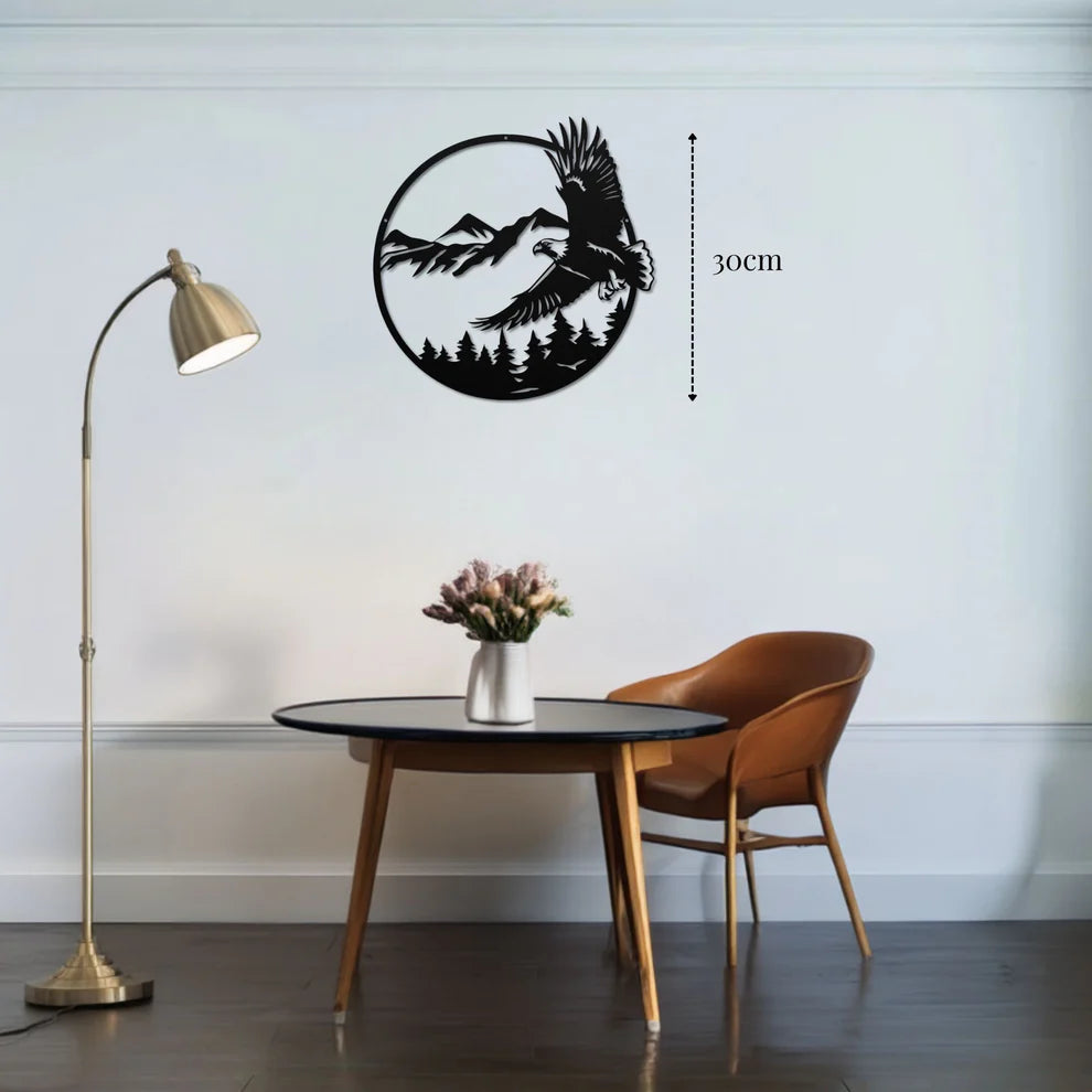 ديكور جداري معدني - بزينة طائر النسر الرائع