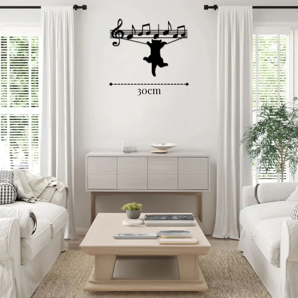 ديكور جداري معدني - بزينة سرب رنة القط