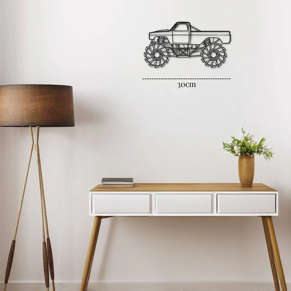 ديكور جداري معدني بزينة سيارة بإختصاصك