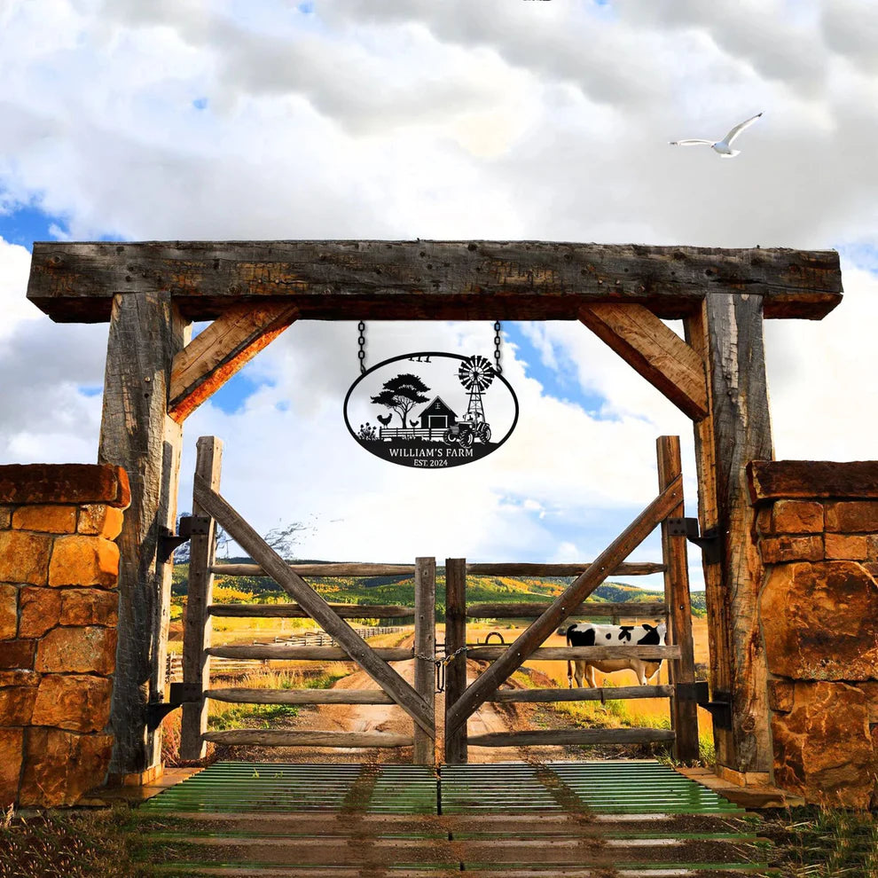 ديكور جداري معدني - مخصص للمزارع